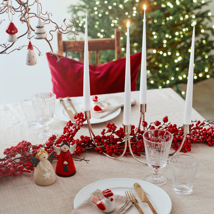 Wilson Silver ljusstake för 4 ljus