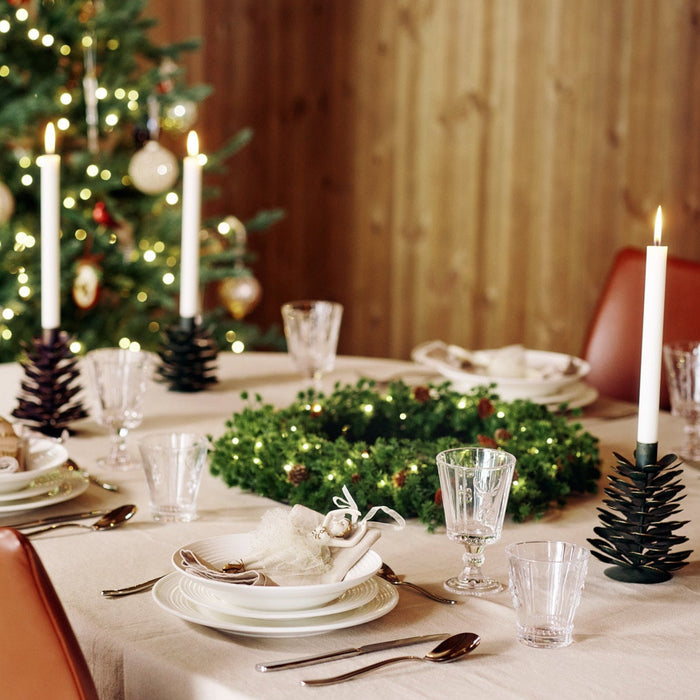 Pinea Grey ljusstake 16 cm