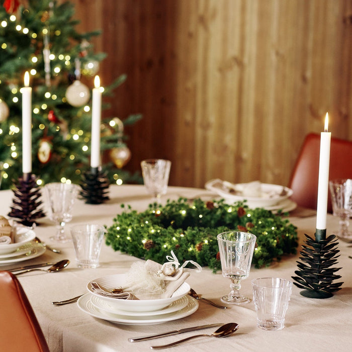 Pinea Grey ljusstake 13 cm