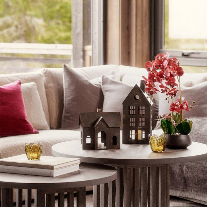 Petal värmeljushållare set om 2