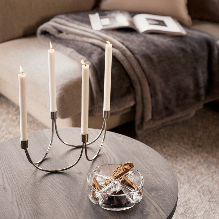 Wilson Silver ljusstake för 4 ljus