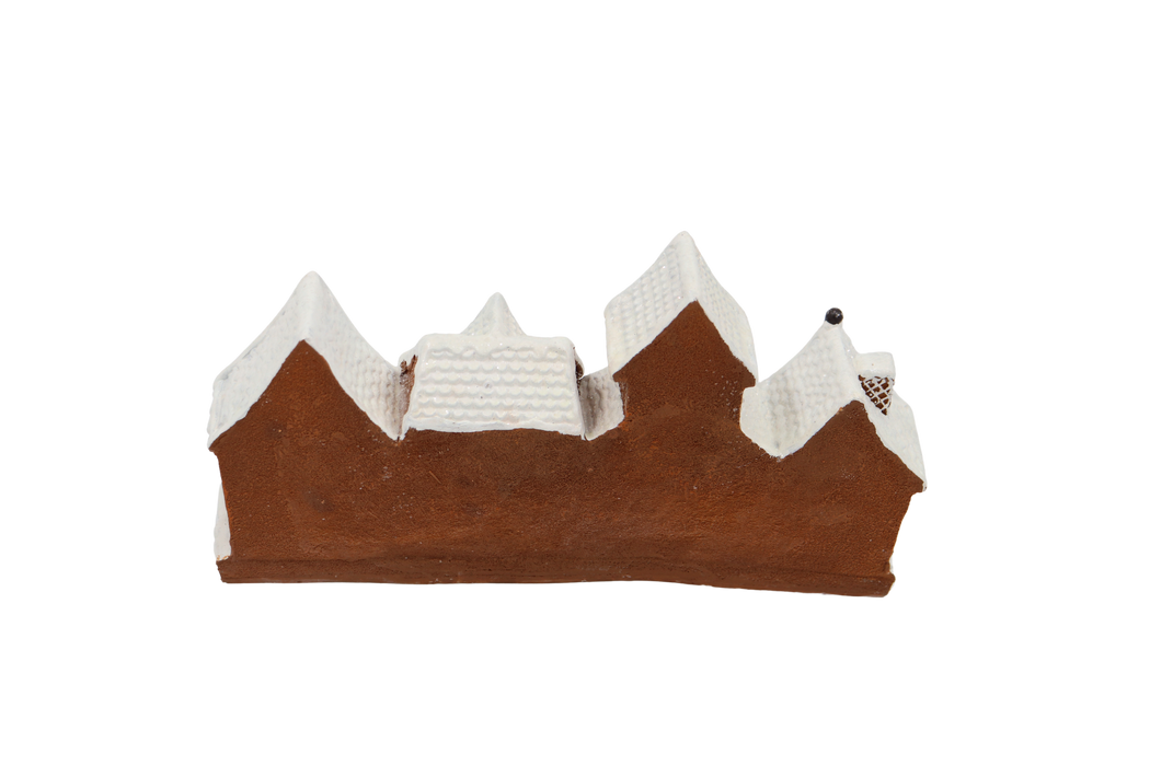 Pepparkaksby med LED-ljus