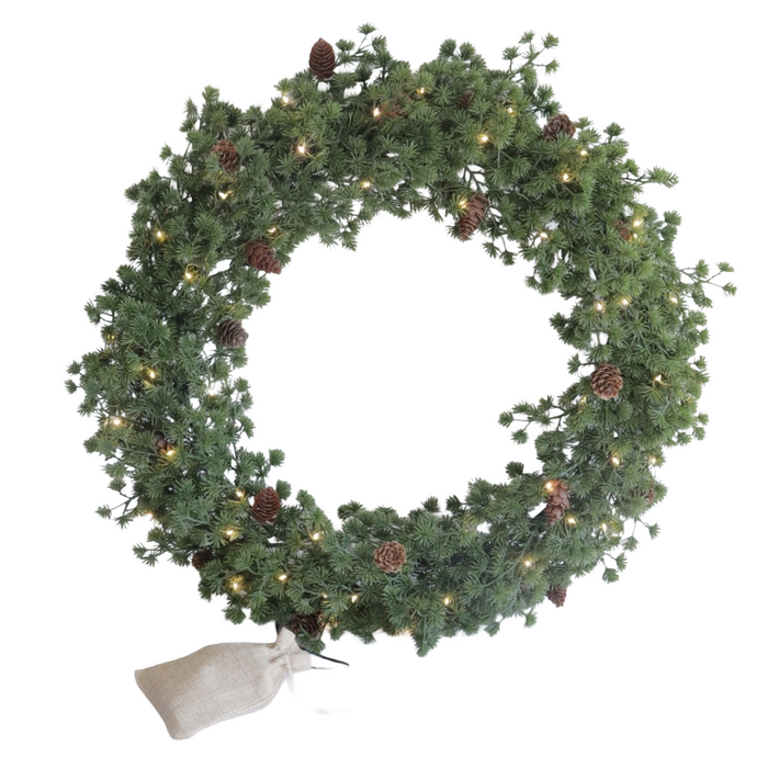 Christmas julkrans med LED-ljus Ø50 cm