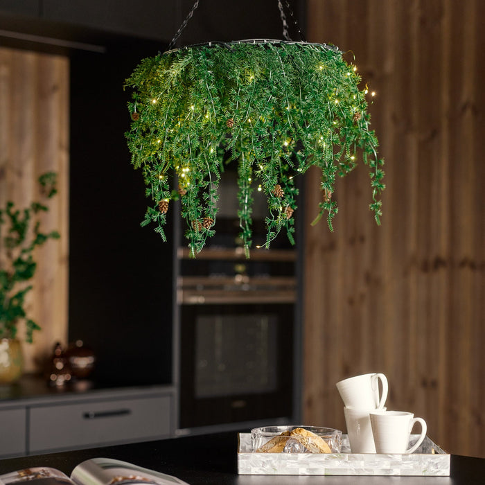 Christmas takkrans med LED-ljus Ø45 cm