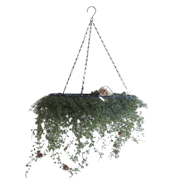 Christmas takkrans med LED-ljus Ø45 cm