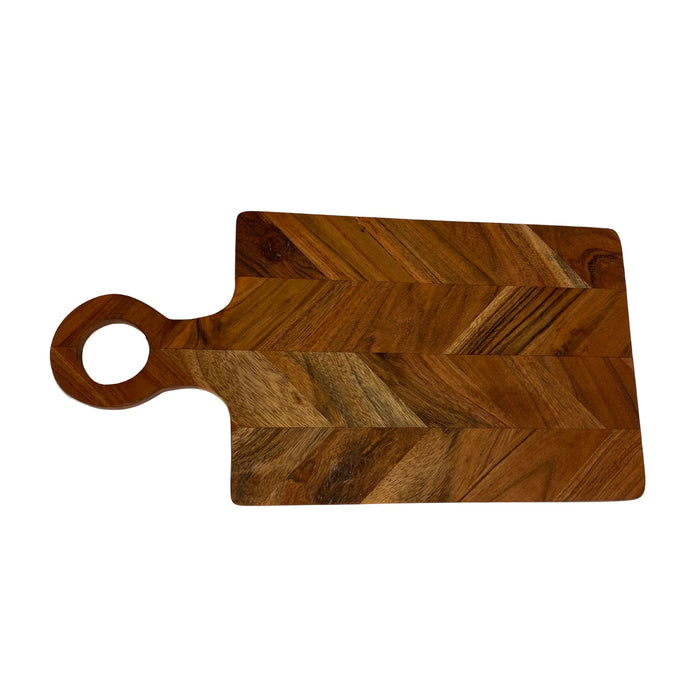 Vintage chevron skärbräda 20x40 cm