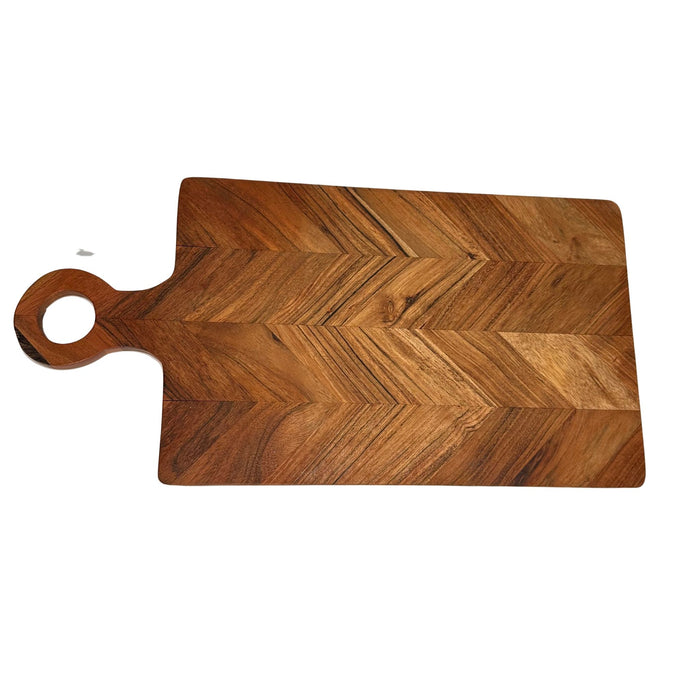 Vintage chevron skärbräda 25x50 cm