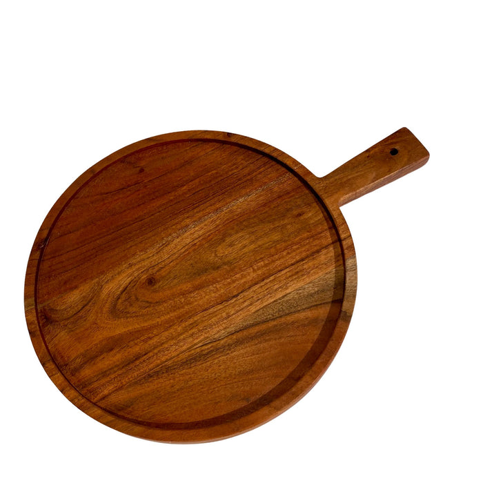 Vintage rund serveringsbräda 30×40 cm