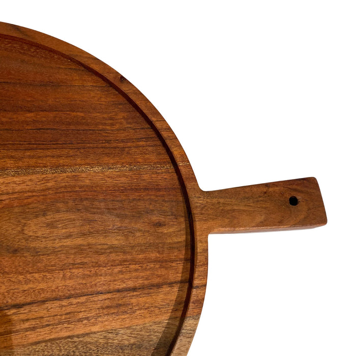 Vintage rund serveringsbräda 30×40 cm