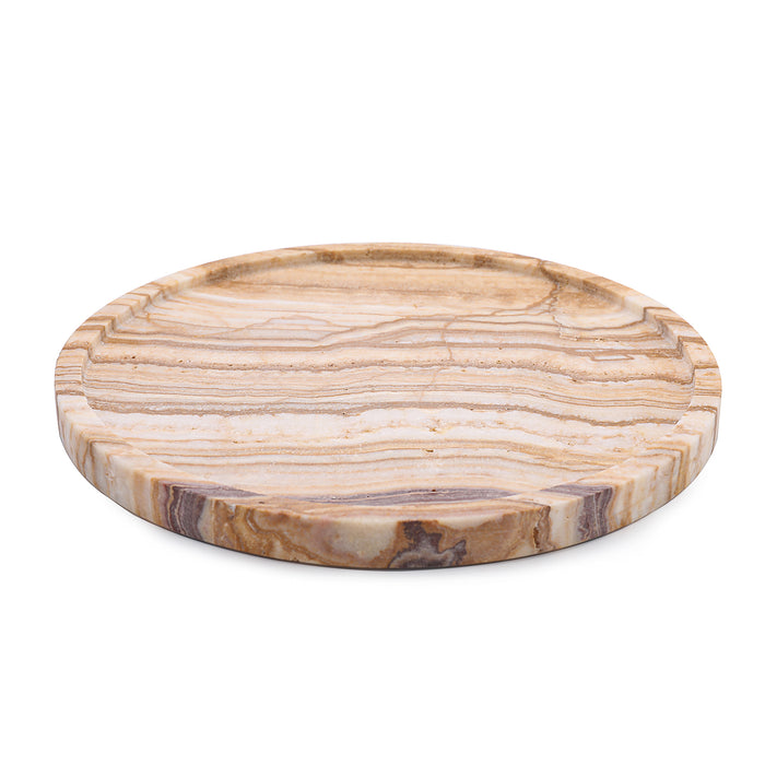 Natural Marble fat Ø25 cm