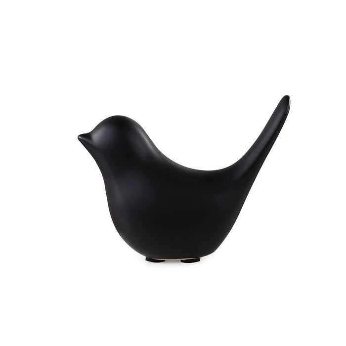 Bird figur svart stor